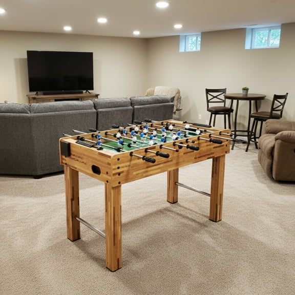 GOMYHOME 48-Inch Foosball Table | Competition Size Soccer Game Table for Family Game Room