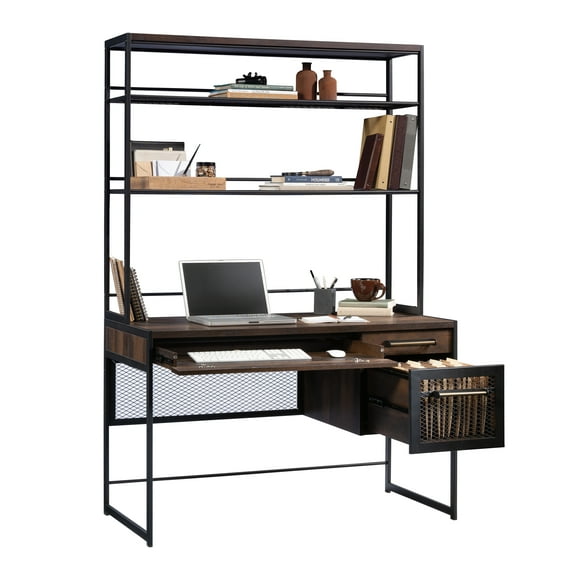 GOMYHOME 72" Tall Ladder Desk, 48" Home office Workstation & File Drawer