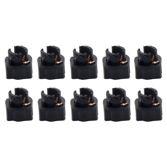 GONCON 10Pcs T5 LED Twist Socket PC47 Instrument Panel Cluster Replacement Socket Lamp Holder (10 pieces / 10 pieces)