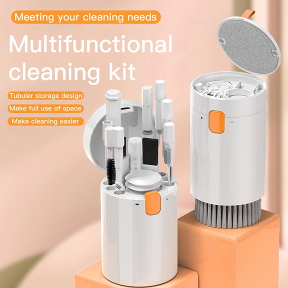 GONCON 20-in-1 Multifunctional Electronics Cleaning Kit with Storage Box for Cameras, Lenses, Keyboards, Phones, Laptops and PC Monitors, White