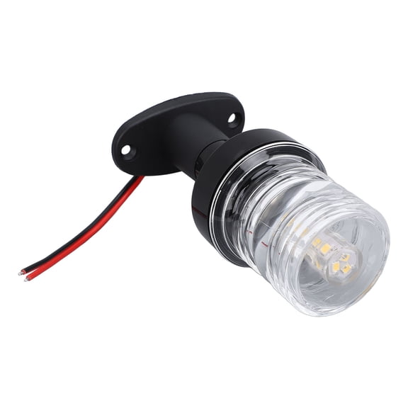 GONCON 5 Inch 12V-24V DC LED Boat Stern Light - 360 Degree White All-Round Navigation Anchor Light, 2NM Visibility, IP66 Waterproof Marine Signal Lamp