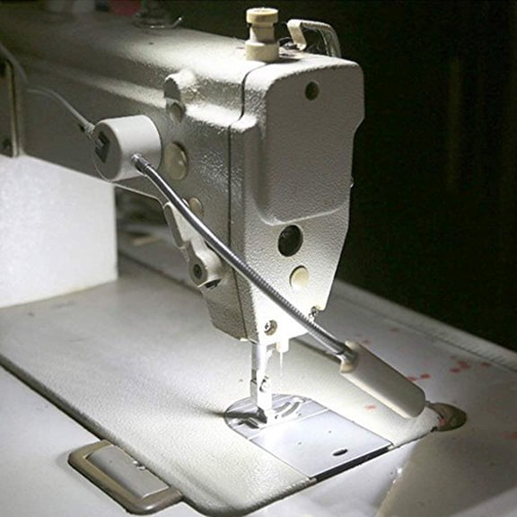 GONCON AC110-245V 0.5W 10 LED Sewing Machine Light Lamp with Magnetic Base, Bendable Gooseneck, 1.3m / 51.18 inches Cable