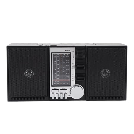 GONCON AM FM SW Radio with Bluetooth Speaker Stereo Portable Shortwave Radio Rechargeable 2400mAh Battery Operated EU Plug