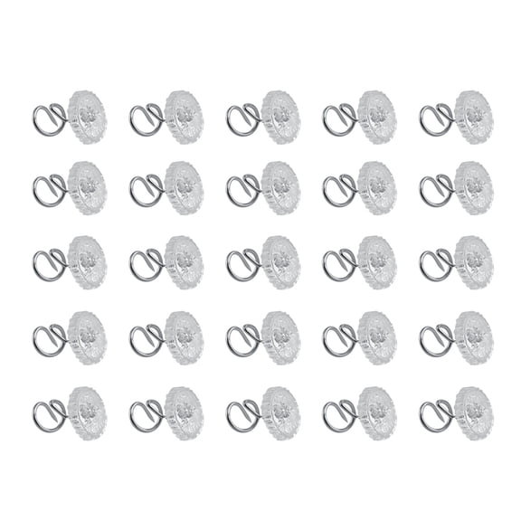 GONCON Clear Plastic Head Twist Pins for Upholstery and Slipcovers, Secure Couch Sofa Headliner and Mattress Pads Fasteners (30 Count / 1 Set)
