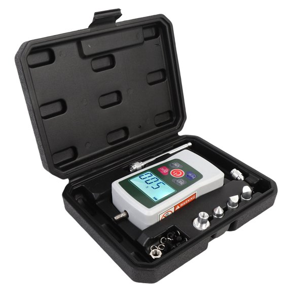 GONCON Digital Force Meter 5N Portable Backlit Screen Push Pull Gauge with 3 Measurement Modes & Accessories, High Accuracy Handheld Thrust Tension Tester (5N / 1.1 lbs / 17.6 oz)