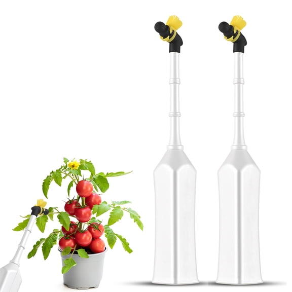 GONCON Handheld Electric Vegetable Pollinator Battery Operated Plant Pollination Tool for Tomatoes Fruit Tree Garden Yield Improvement 10.2 inches / 26 cm White 2 Pack