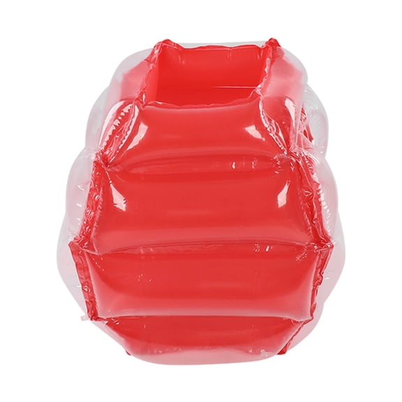 GONCON Inflatable Bubble Ball Safe PVC Body Bumper Bubble Bounce Ball for Family Gathering Picnic Camping Red Double Unit Friendly Outdoor Active Toy Set (10 inches / 25.4 cm)