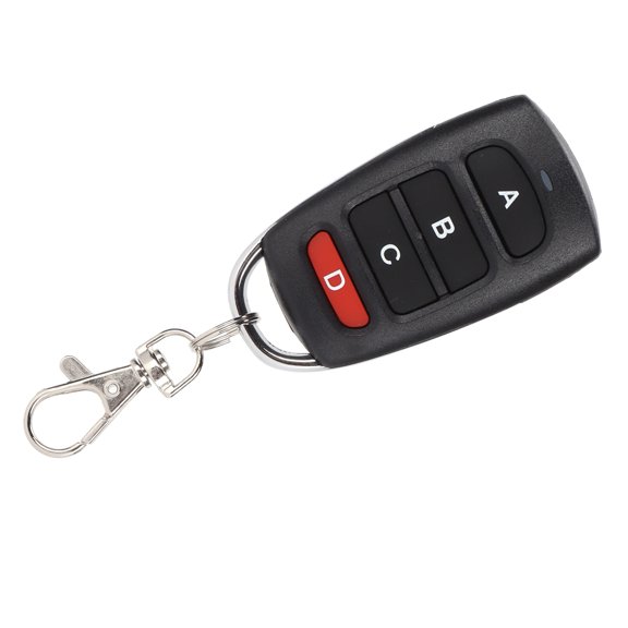 GONCON KB-1304A 433MHz 4-Key Learning Remote Control, Universal Wireless Garage Door Opener Remote and Switch, Portable Gate Controller (3.15 x 1.97 x 1.18 inches / 8.0 x 5.0 x 3.0 cm)