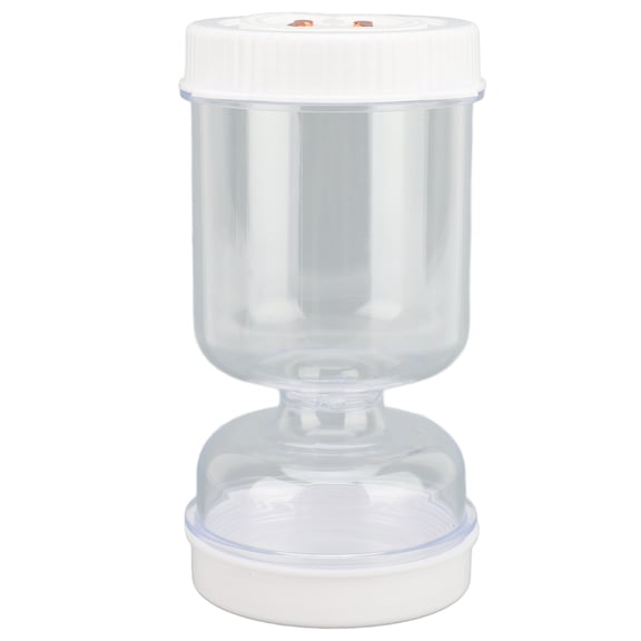GONCON Pickle Jar 25oz / 739.3ml Olive Hourglass Jar with Fork, Leakproof Pickle Juice Separator Container for Gherkin