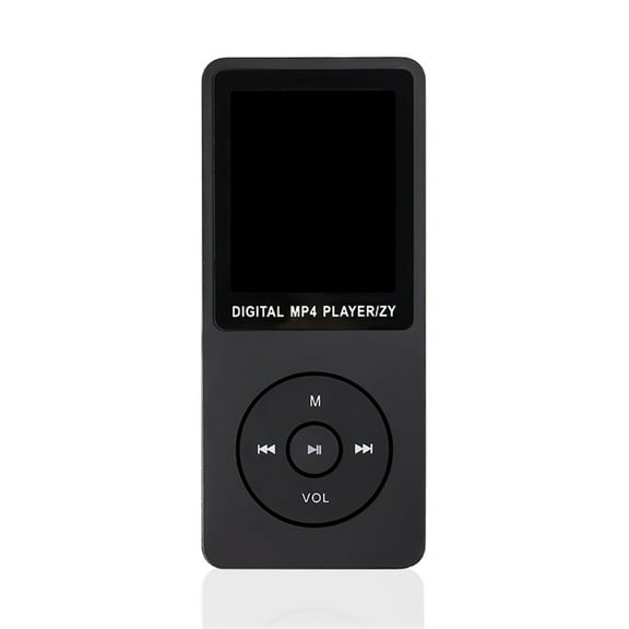 GONCON Portable MP3 Player 64 GB Music Player with 1.8 inches / 4.6 cm TFT Screen Build-in Loud Speaker and FM Radio Voice Recorder Mini Lossless Audio Player for Kids Adults, Black
