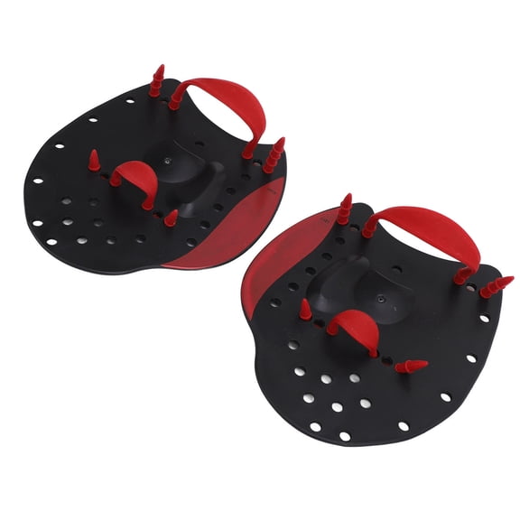 GONCON Professional Swim Paddles for Training Adjustable Hand Fin Flipper Paddle with Silicone Straps and Mesh Storage Bag for Men Women and Kids (Size M, 9.45 x 8.27 in / 24 x 21 cm)
