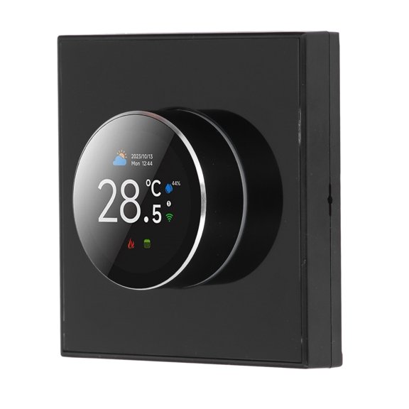 GONCON Tuya Smart Knob Thermostat Water Heating 95-240VAC Digital WiFi Temperature Controller 2 Way Rotating Display with Atmosphere Light Voice Control Works with Alexa Google Assistant