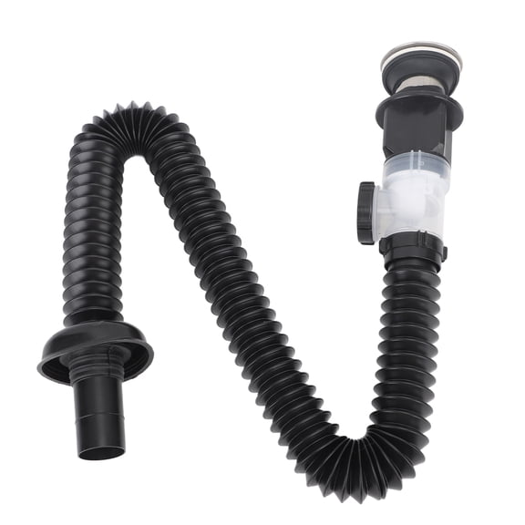 GONCON Universal Sink Drain Pipe Prevent Backflow Bad Odor Removal Leakage Proof Downcomer Pipe for Home Use, Adjustable 11.6-38.8 inches (295-985 mm)