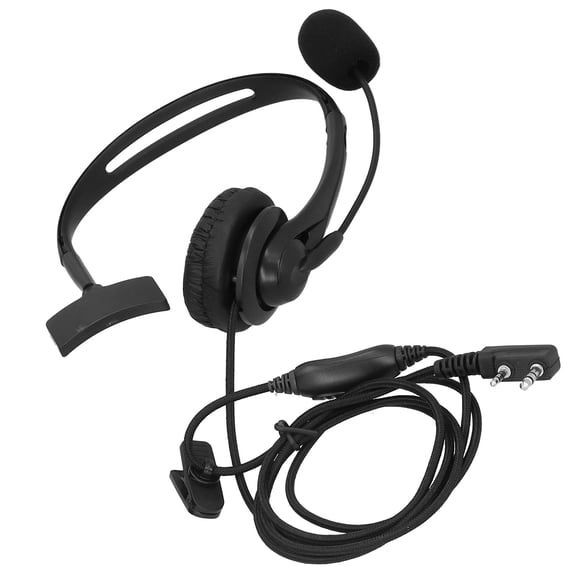 GONCON Walkie Talkie Headset with Noise Reduction Microphone and VOX Function Single Sided Earpiece Compatible with Kenwood KPG27D THD7 TK208 2-Way Radios (9.05 x 7.08 inches / 23.0 x 18.0 cm)