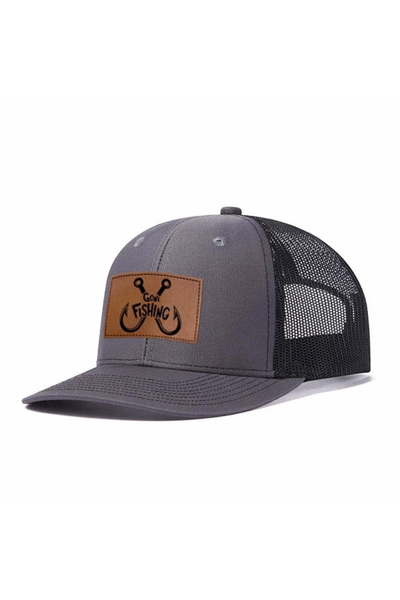 GONE FISHING Beacon net cap truck driver with slightly curved baseball cap
