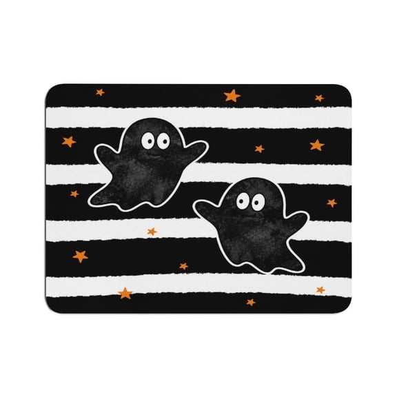 GONGXIFACAI Autua Two Ghosts Mouse Pad, Square Smooth Surface Desk Mat, Stitched Edge for Office, Laptop, Computer, Home,