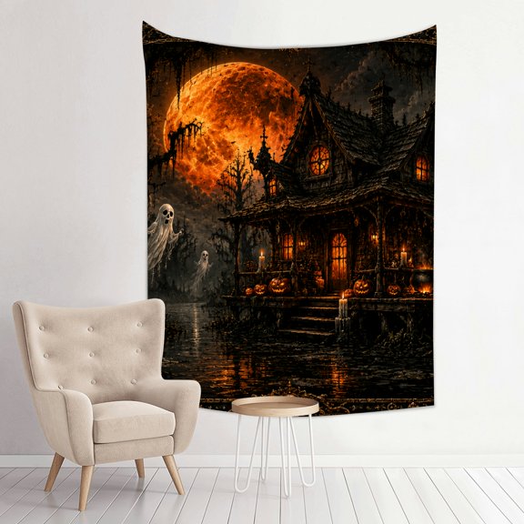 GONGXIFACAI Wall Hanging Tapestie Swamp House Print Wall Hanging Tapestie Hall Bedroom Decoration
