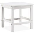 thumbnail image 1 of GONICHA 19.65" Outdoor Side Table,Weather Resistant Poly Lumber Adirondack Patio Side Table,White, 1 of 6