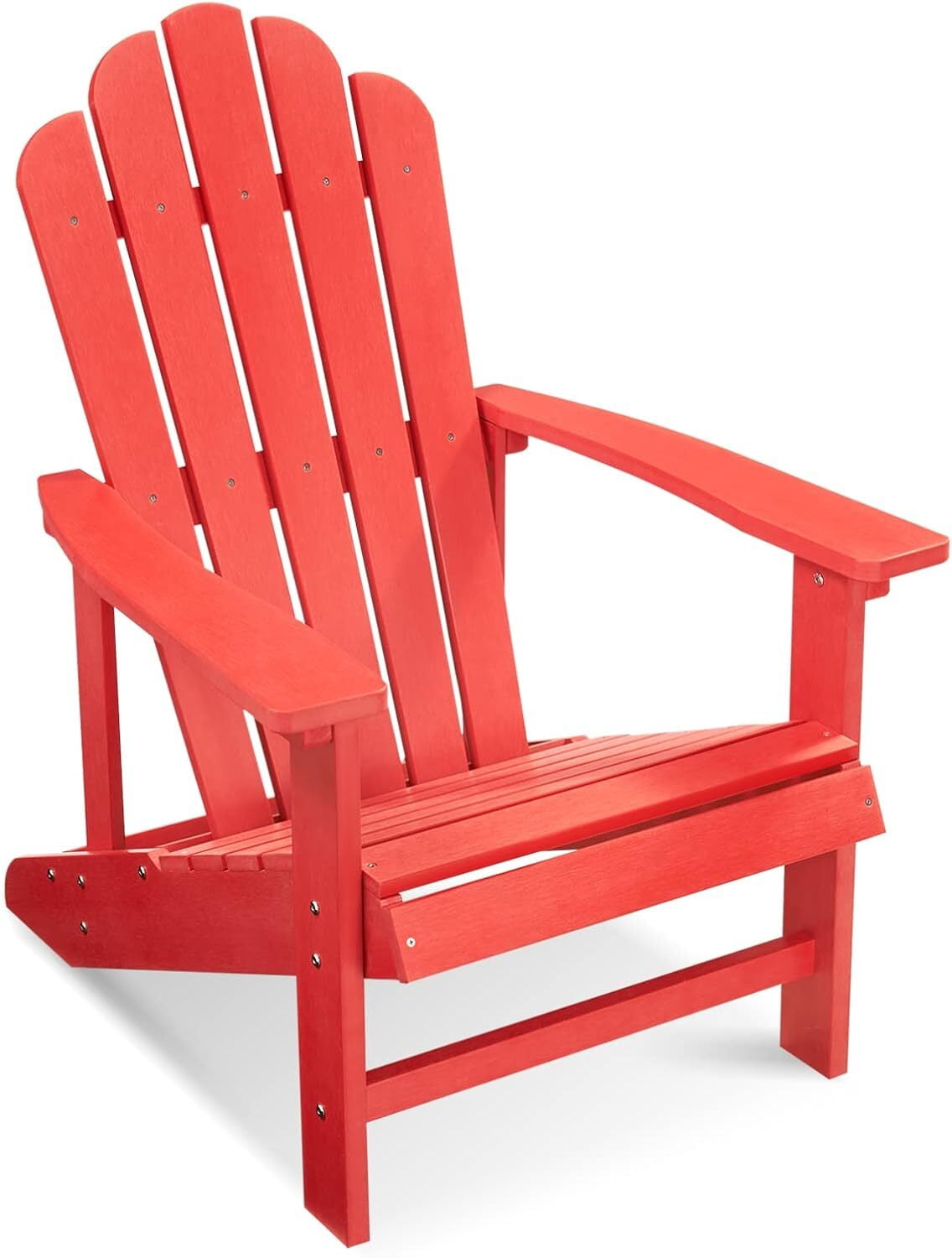 GONICHA Adirondack Chair,All-Weather Poly Lumber Fire Pit Chair for Patio Garden,Red