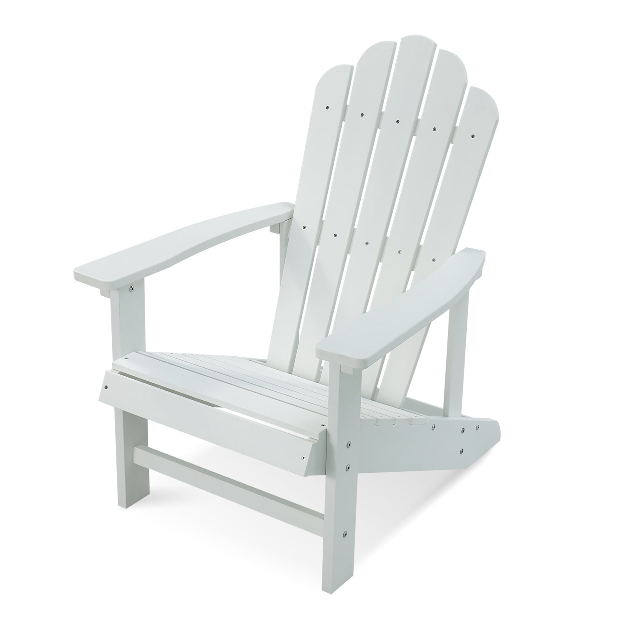 GONICHA Adirondack Chair,All-Weather Poly Lumber Fire Pit Chair for Patio Garden,White