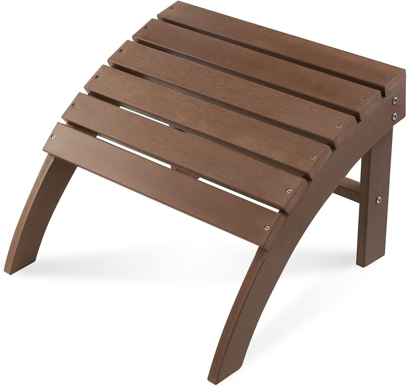 GONICHA Outdoor Adirondack Ottoman,Adirondack Footstool for Adirondack Chair Weather Resistant Foot Rest,Coffee