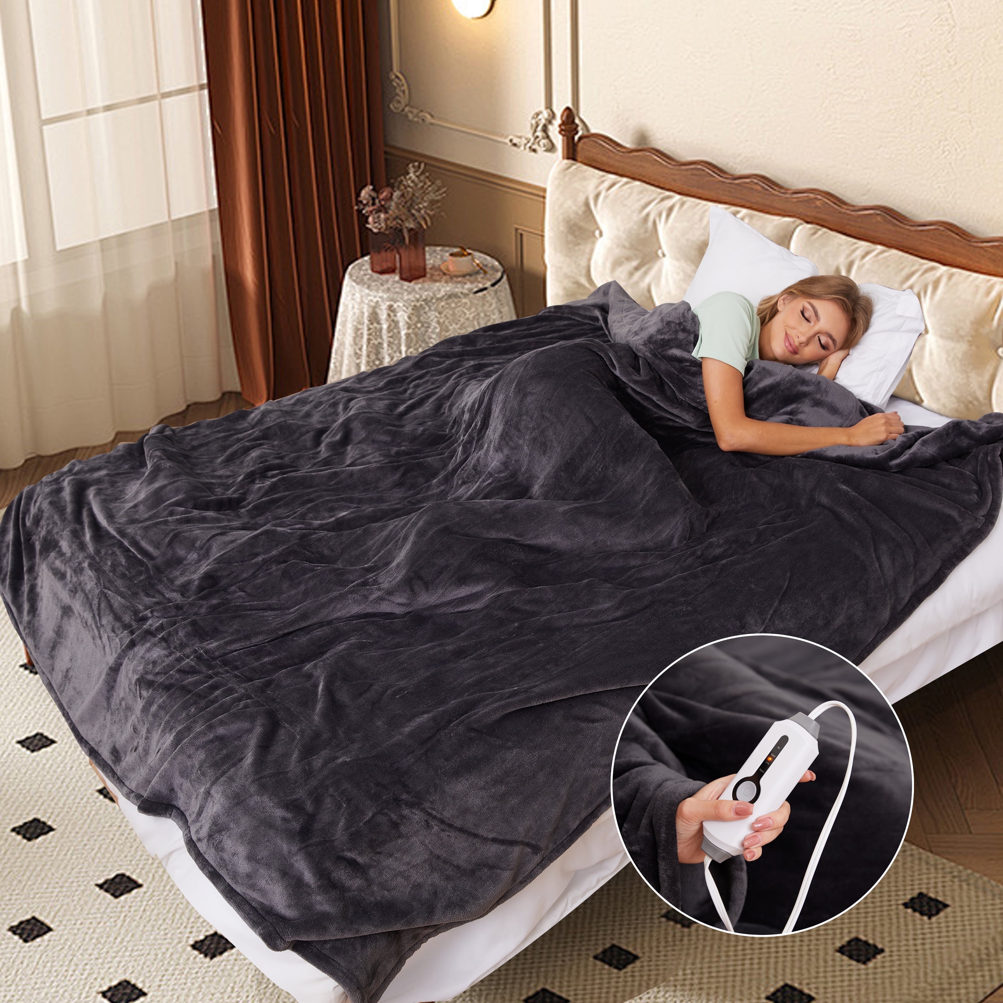 VEVOR Heated Blanket Electric Throw, 72