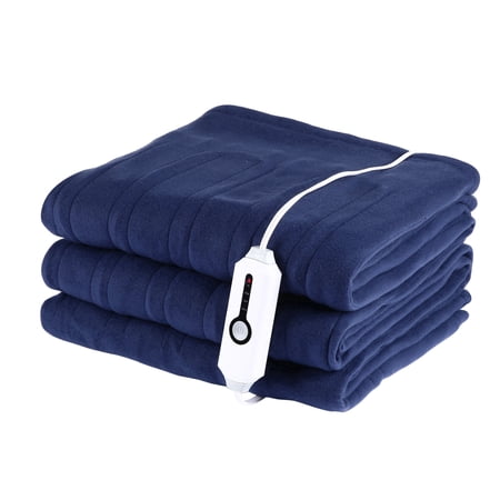 GONUES Electric Blanket, Twin - Size 62x84, Soft Single - Sided Fleece, Dark Blue