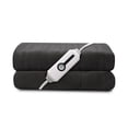 thumbnail image 1 of GONUES Heated Throw Blanket 50"x 60" Soft Warm Flannel Electric Blanket with 4 Heating Levels & 3 Hours Auto Shut off, Machine Washable for Sofa & Office - Dark Grey, 1 of 7
