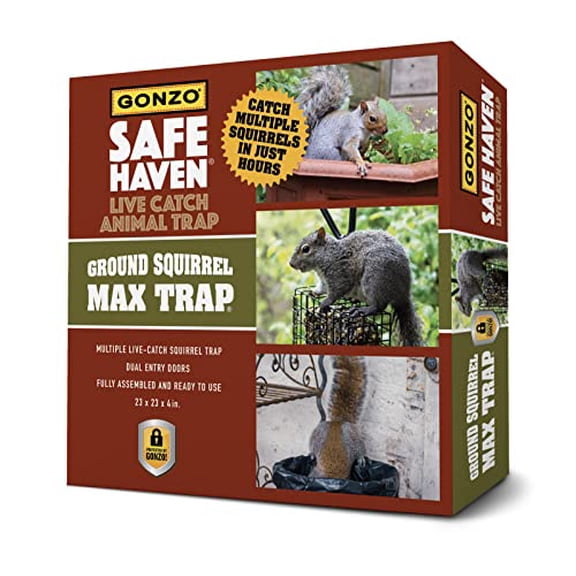 GONZO 8003 Safe Haven Live Catch Trap, Ground Squirrel
