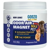 GONZO Pet Odor Air Magnet for Dogs & Cats with Activated Charcoal, 14 oz