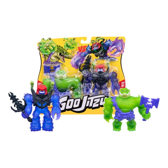 GOO JITZU S15 W1 VERSUS PK RUMBLE ROCK JAW VS HYDROBEAST