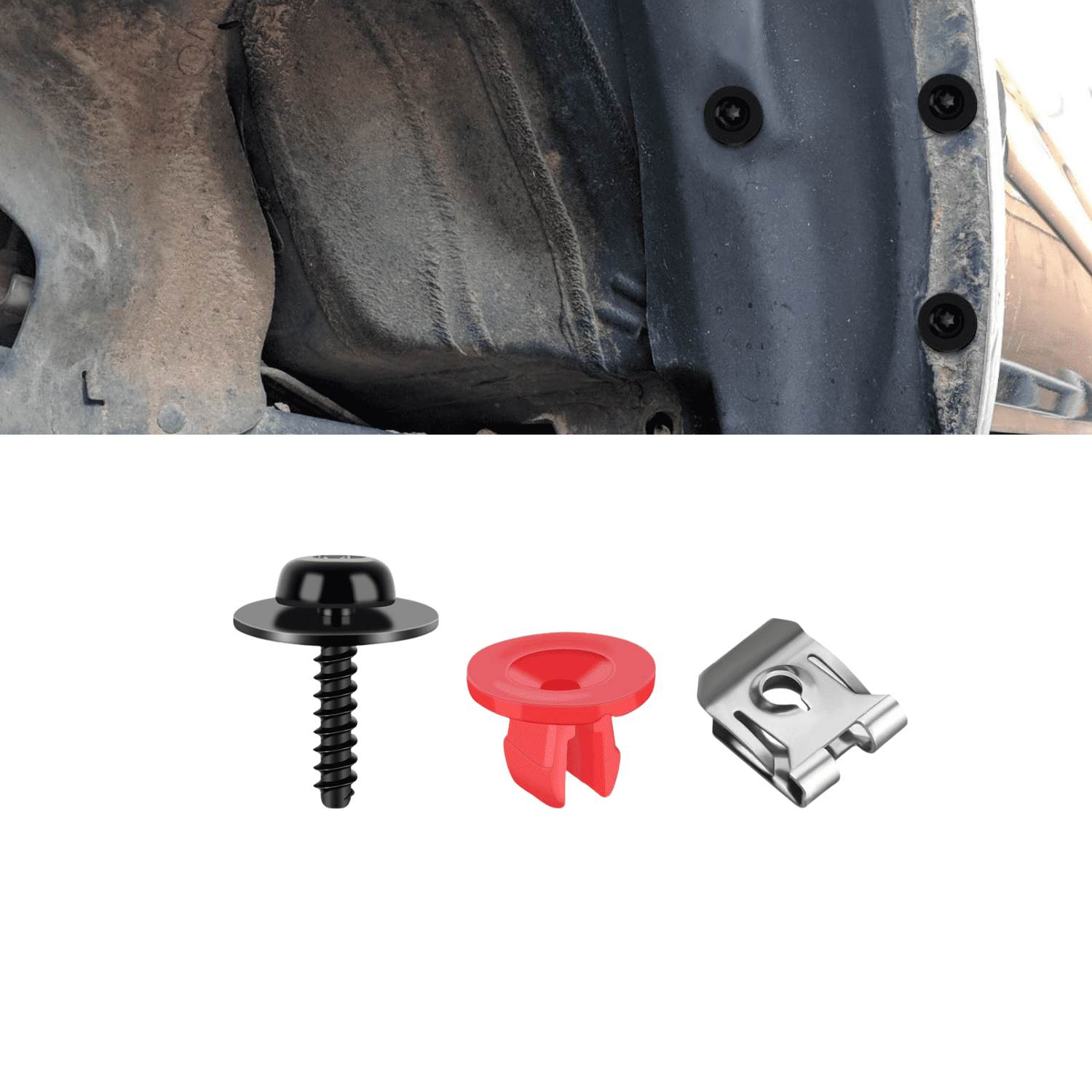 GOOACC 10 Sets Engine Splash Shield Guard Undertray Cover Fasteners Kit ...