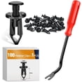thumbnail image 1 of GOOACC 100PCS Fender Clips Body Rivets Engine Under Cover Splash Shield Guard Clips for Honda with 1PC Fastener Remover, 1 of 7