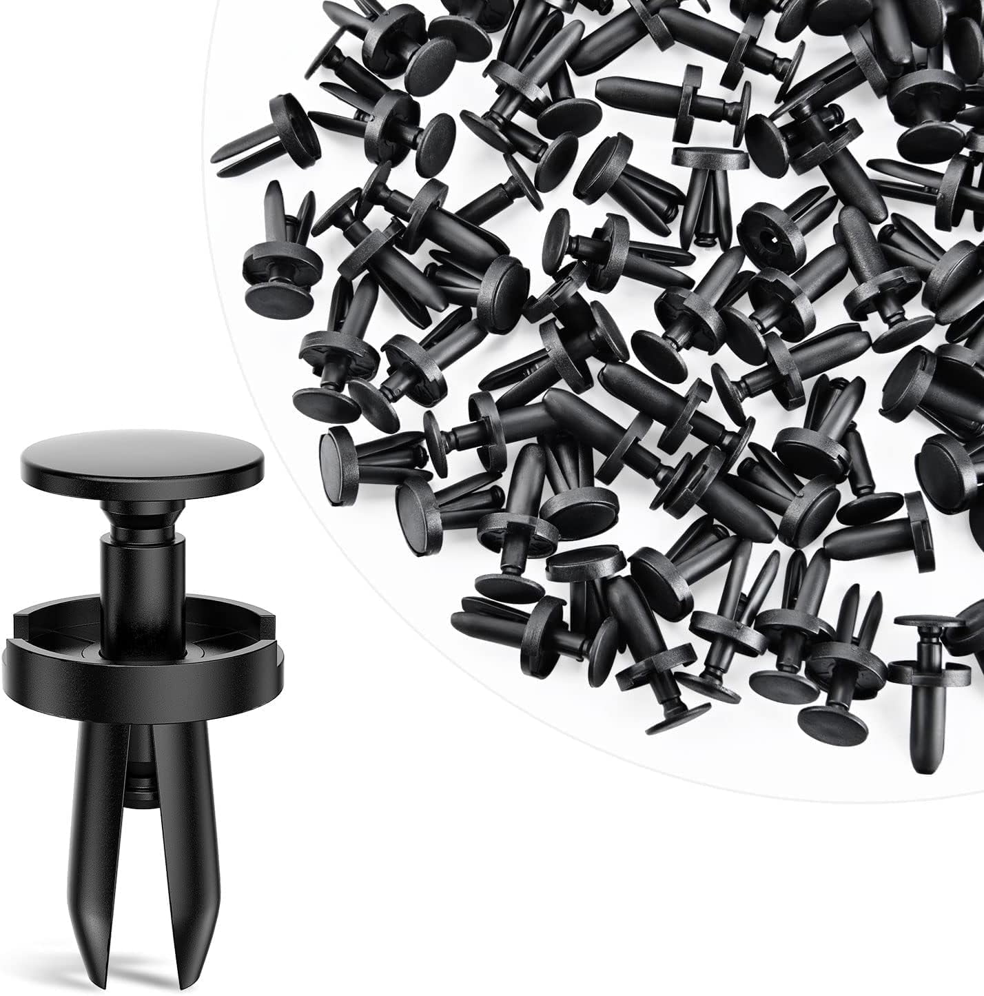 GOOACC 100pcs Hood Insulation Retainer Clips - Replacement For Jeep Dodge Ram, Includes Remover Tool