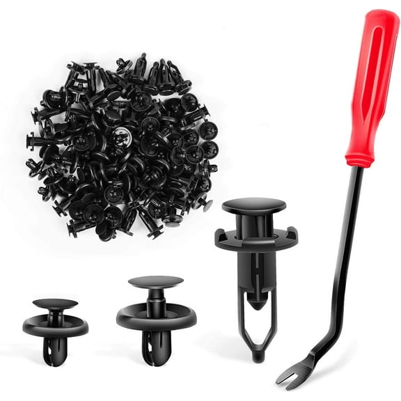 GOOACC 100Pcs 6.5mm 7mm 9mm Compatible with Toyota Push Type Retainer 90467-10183,Engine Under Cover Push-Type Retainer for Lexus&Toyota Clips