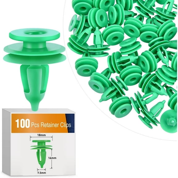 GOOACC 100Pcs Door Panel Retainer Clips Replacement for Jeep Grand Cherokee Chrysler Cirrus Voyager Dodge Grand Caravan Stratus, OEM：# 6503204,Green