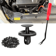 thumbnail image 1 of GOOACC GRC-32 100-Piece Splash Shield Retainer Clips, Nylon Push Rivets for Lexus & Toyota Body, Replaces OEM 90467-07201, Includes Bonus Fastener Removal Tool, 1 of 9