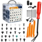 GOOACC 1115Pcs Car Push Retainer Clips Auto Fasteners Assortment 32 Most Popular Sizes Nylon Bumper Fender Rivets with 10 Cable Ties Fasteners Remover for GM Ford Toyota Honda Chrysler