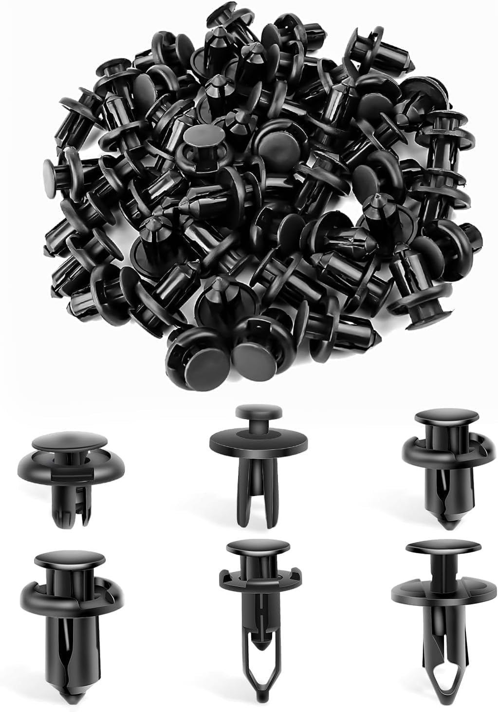 Bittwee 121PCS Car 4 In 1 Body Bumper Screw Bolt, Auto - Foto 8