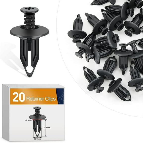 GOOACC 20Pcs Push-Type Retainer Clips Compatible with GM 10140480 Chevrolet Lumina APV Chrysler 6502625 Dodge Ram 1500 2500 3500 Jeep Wrangler &Jeep Wrangler JK Oldsmobile Silhouette