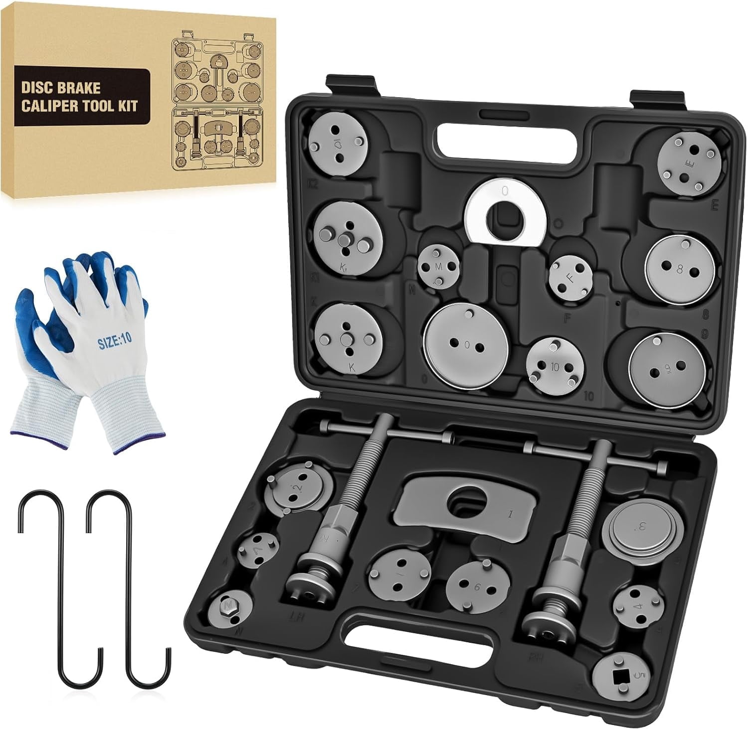 Compression Hanger Kit GOOACC 22PCS Disc Brake Caliper Compression Tool Set with Caliper ...