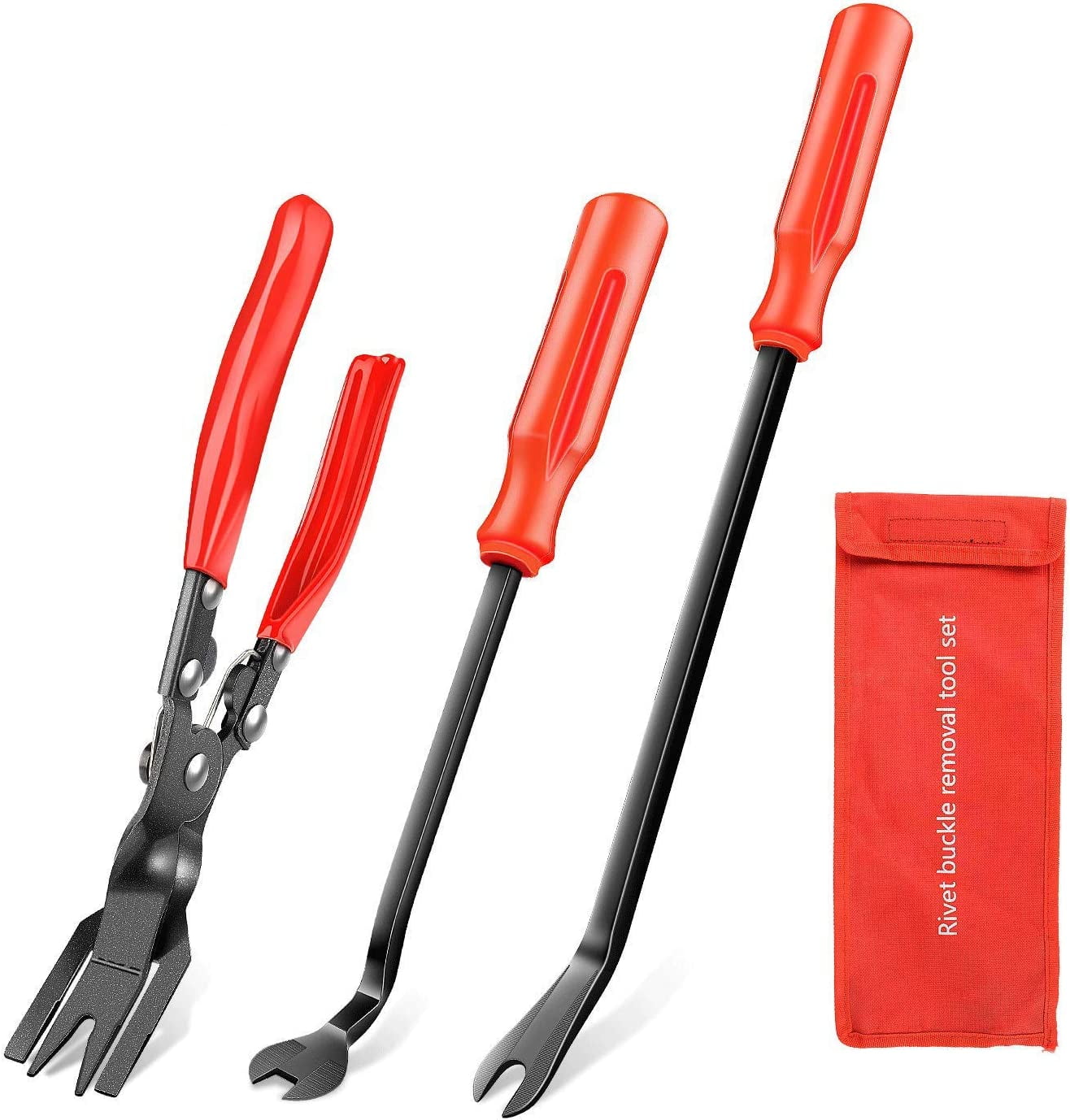 GOOACC 3 Pcs Clip Pliers Set Fastener Remover Auto Upholstery