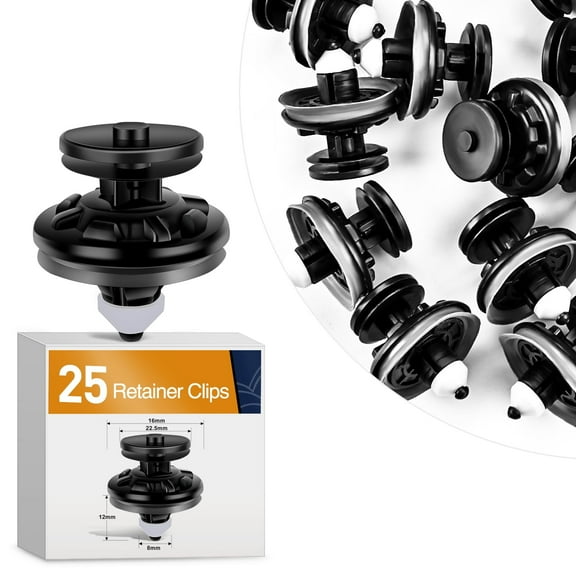GOOACC 40Pcs Fender Liner Retainer Clips 86595-2T500 Compatible with Hyundai Accent, Azera, Elantra, Equus, Genesis, Santa Fe, Sonata, Tucson, Veloster, Kia K900, Optima, Rio, Sedona, Soul, Sportage