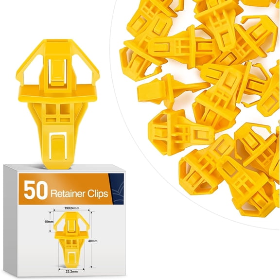 GOOACC 50 Pcs Bumper Moulding Fastener Rivet for Honda AcuraOEM Replacement 91578-T0A-003 Radiator Grille Honda CR-V 2012-2014 Acura RLX 2018-2020