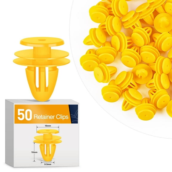 GOOACC 50Pcs 9.5mm Hole Door Trim Panel Retainer Clips Compatible with Hyundai 82315-38000 Accent Azera Elantra Equus Santa Fe Sonata Tucson Veloster GM 94530565