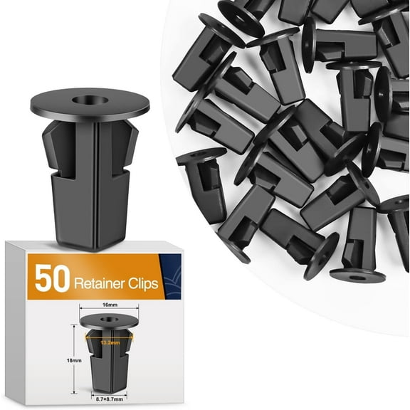 GOOACC 50Pcs Fender Liner Screw Grommet Replacement for Toyota Mirai Sequoia Sienna Tacoma Tundra Fender Liner Nylon Retainer Clips OEM:#90189-06214