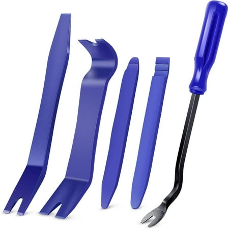 GOOACC 5Pcs Auto Trim Removal Tool Kit No-Scratch Pry Tool Kit for Car Door Clip Panel Audio Dashboard Dismantle -5PCS