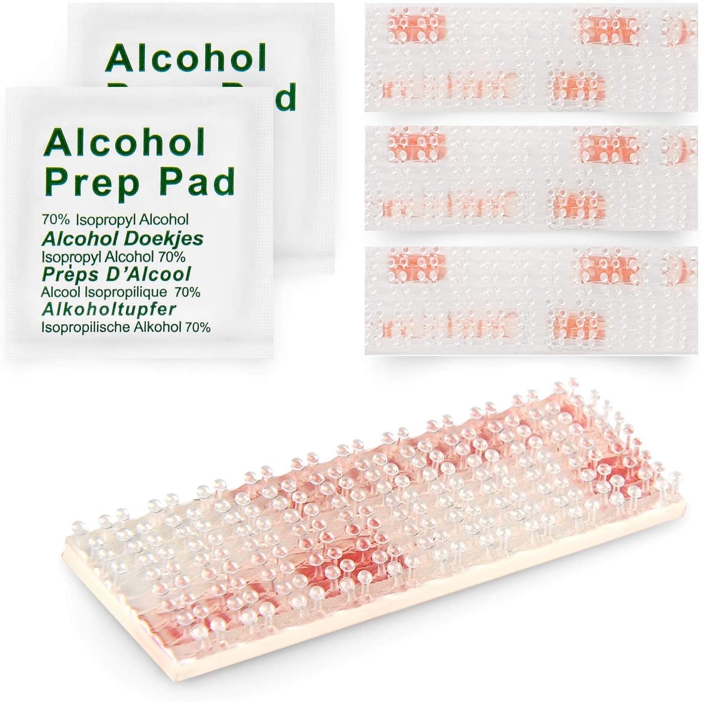 GOOACC EZ Pass Mounting Kit - 2 Sets of Peel-and-Stick Strips-EZ Pass/I-Pass/SunPass Adhesive Strips with Alcohol Prep Pad