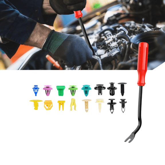 GOOACC Universal Auto Retainer Clips Kit,501-Piece Mixed Set with Fastener Remover Tool for Bumper,Fender,Door Panel,Trim & Engine Cover - Fits GM Ford Chrysler Toyota Lexus Honda Acura Dodge Jeep