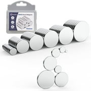GOOBETTER Small Magnet 100Pcs Round Rare Earth Magnets, Tiny Strong Neodymium Disc Magnets for Whiteboard, Fridge, Office, Hobbies, Crafts and Dry Erase Board(6x3mm)
